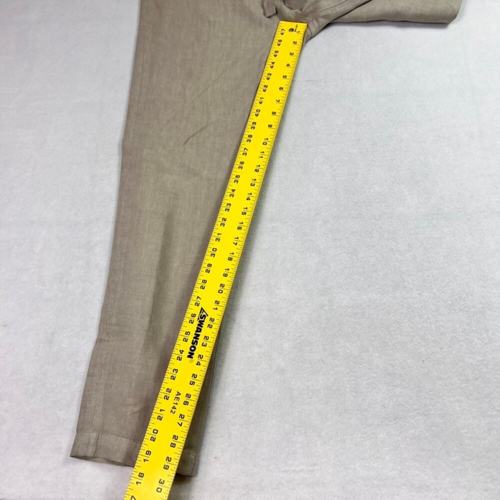 Joe’s Pants Mens M Tan The Soder Linen Slim Elastic Waist Trouser - Picture 4 of 10